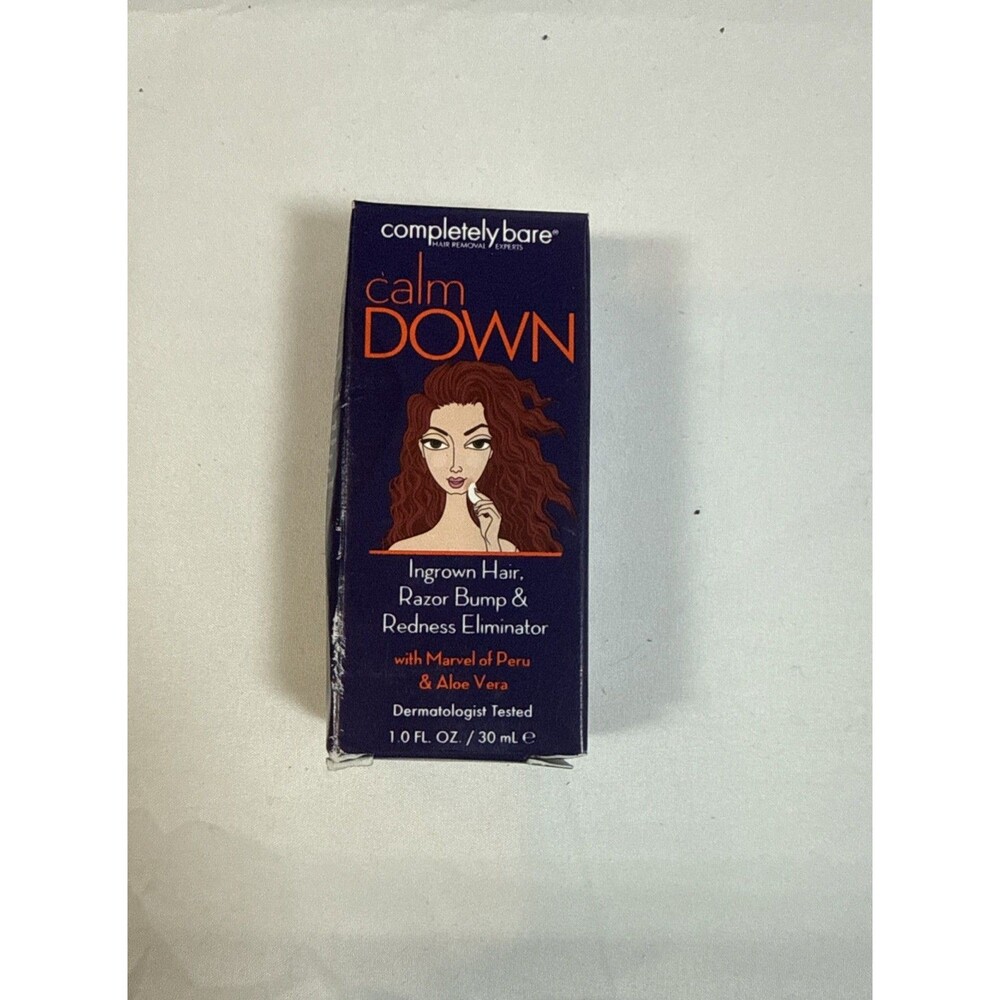 Completely Bare Calm Down Ingrown Hair Razor Bump Redness Eliminator 1.0 oz